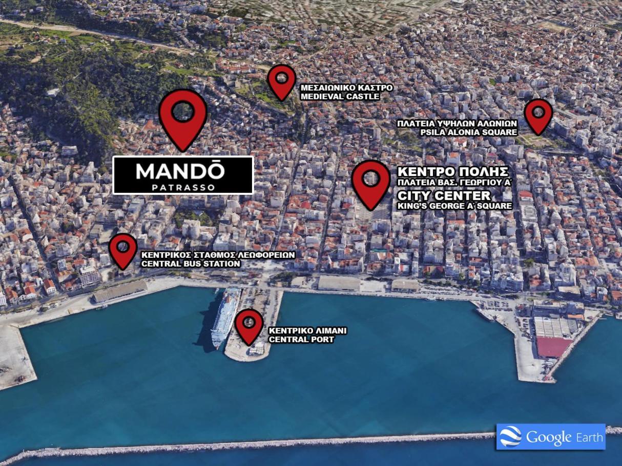 Mando Patrasso - Classical Apartment In The Center Of Patras With Free Parking Eksteriør billede